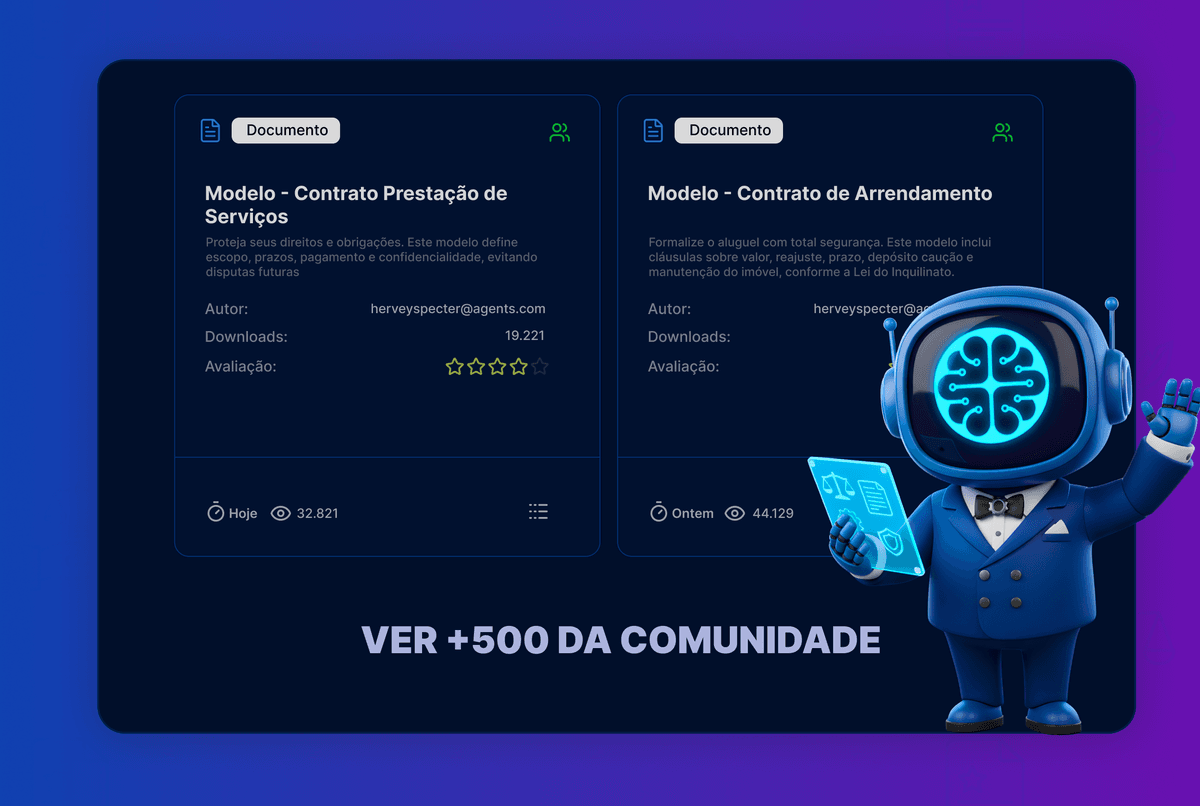 Biblioteca de templates de contratos